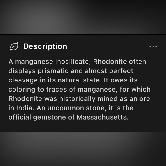 Large Rhodonite Ring - Picture 12 of 15